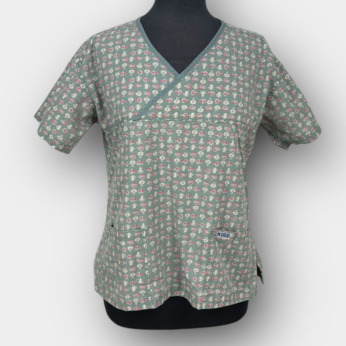 MOBB Mock Wrap Scrub Top (S/M)
