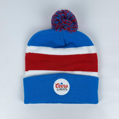 Coors Light Pom Beanie