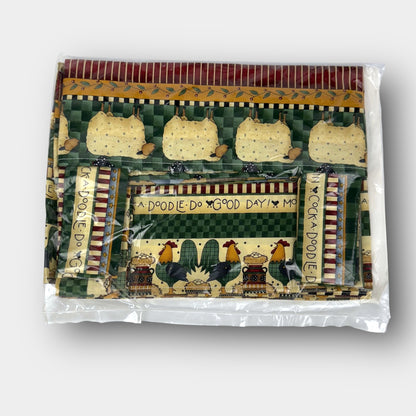 Cock-A-Doodle-Do sewing fabric lot