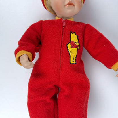 Disney Pooh porcelain pajama doll