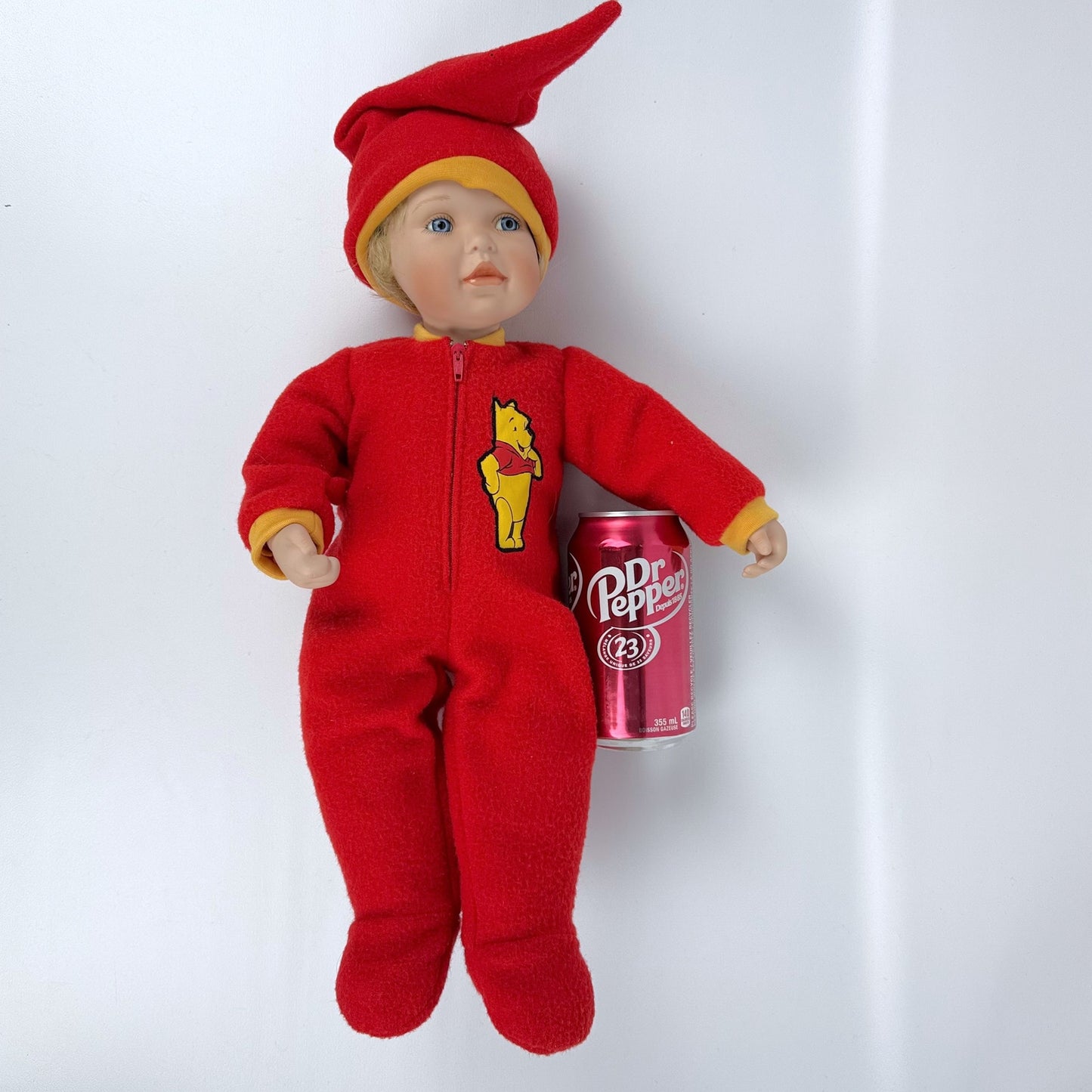 Disney Pooh porcelain pajama doll