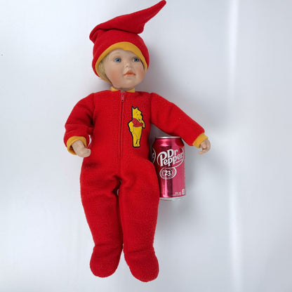Disney Pooh porcelain pajama doll