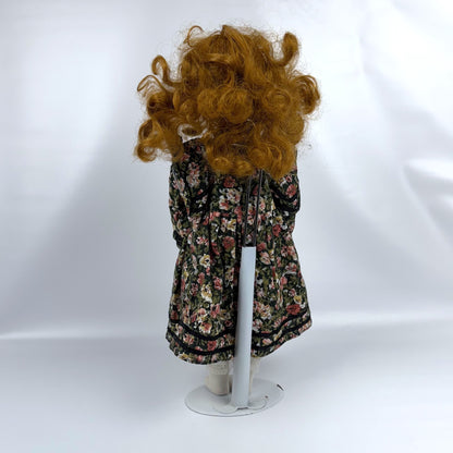 Porcelain floral dress doll