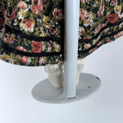 Porcelain floral dress doll