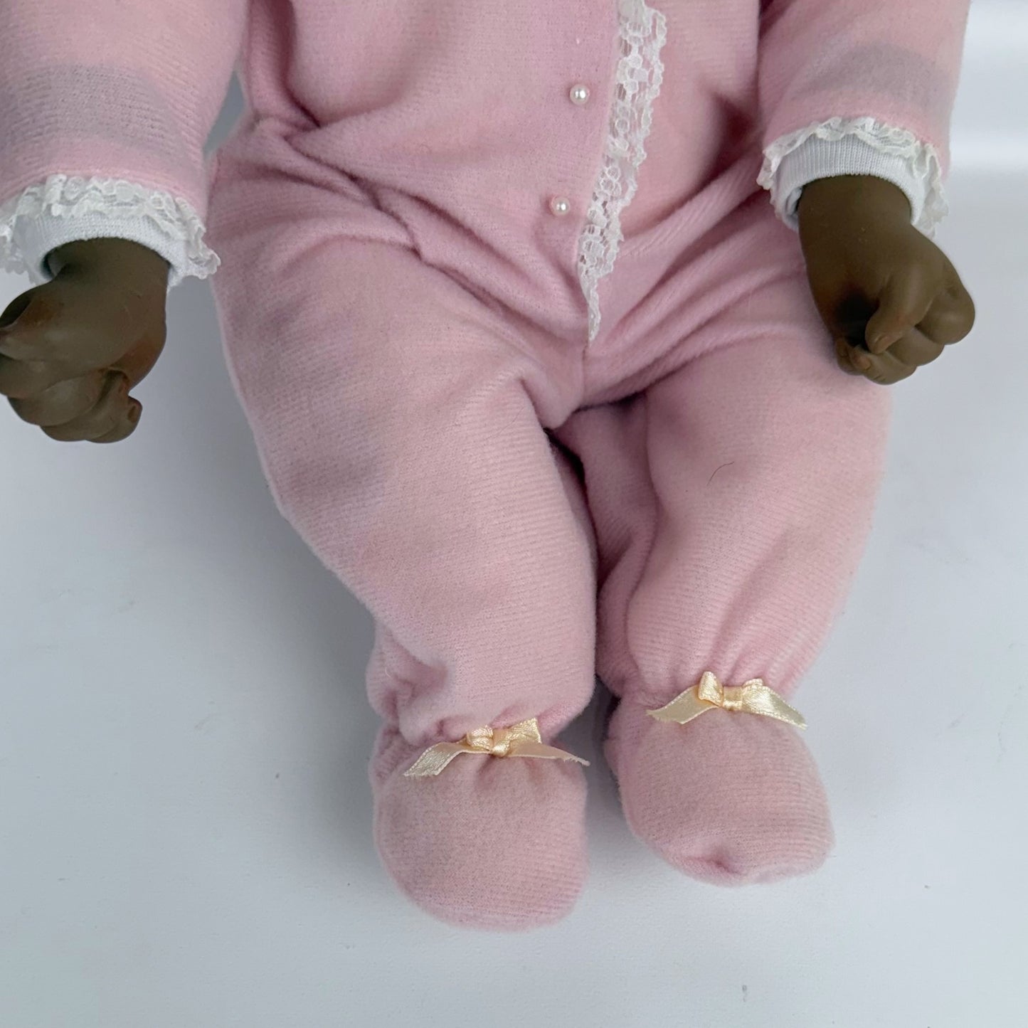 Mary Had A Little Lamb porcelain doll