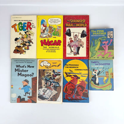 Vintage cartoon book lot 8 pack