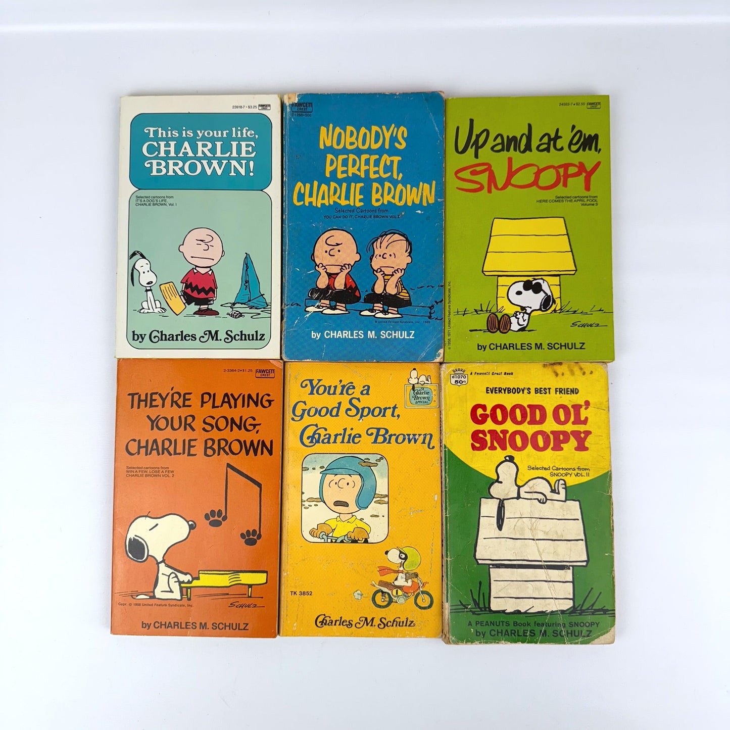 Schulz Peanuts Books Lot of 6