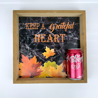 Grateful Heart Fall Wood Sign