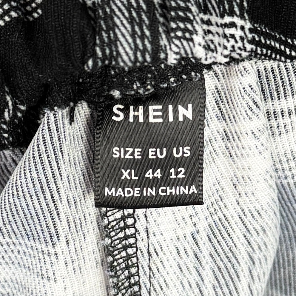 SHEIN Plaid Pull-On Pants