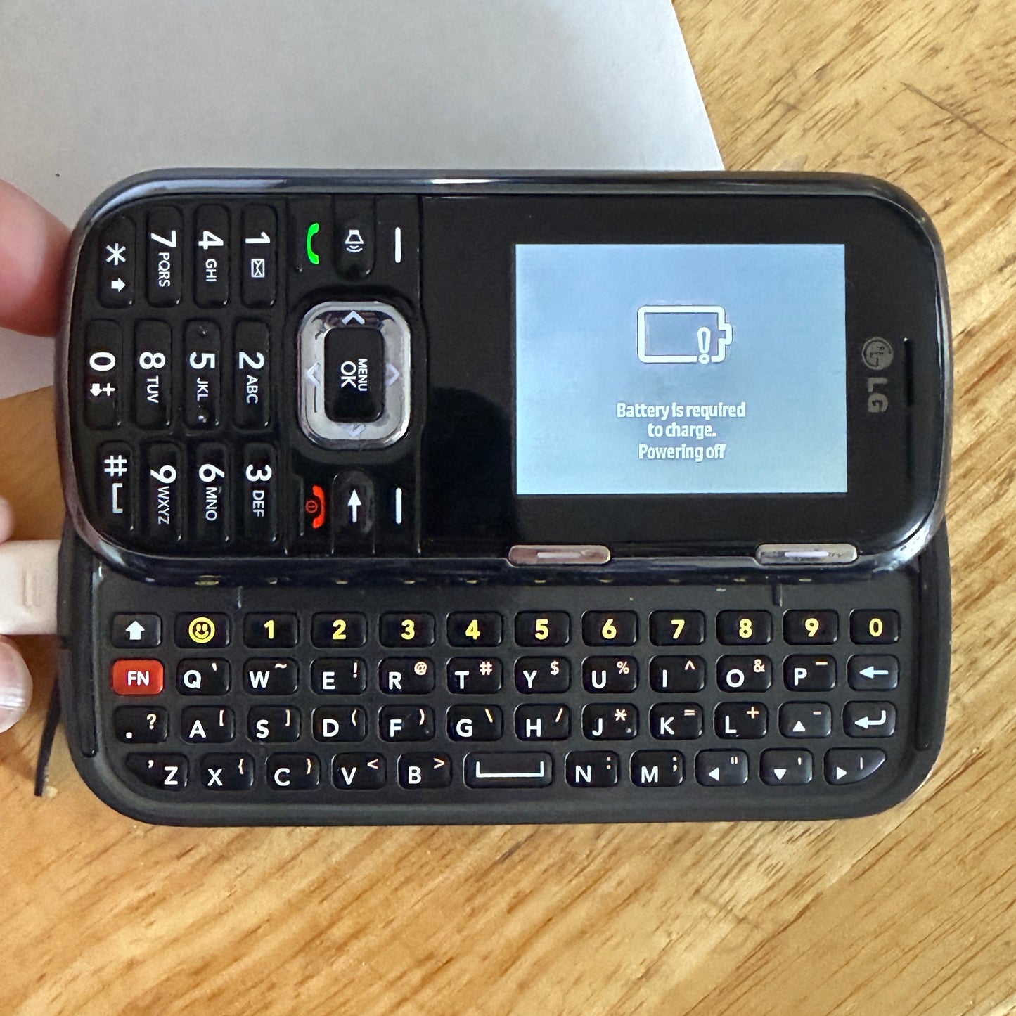 LG265 Slider Phone