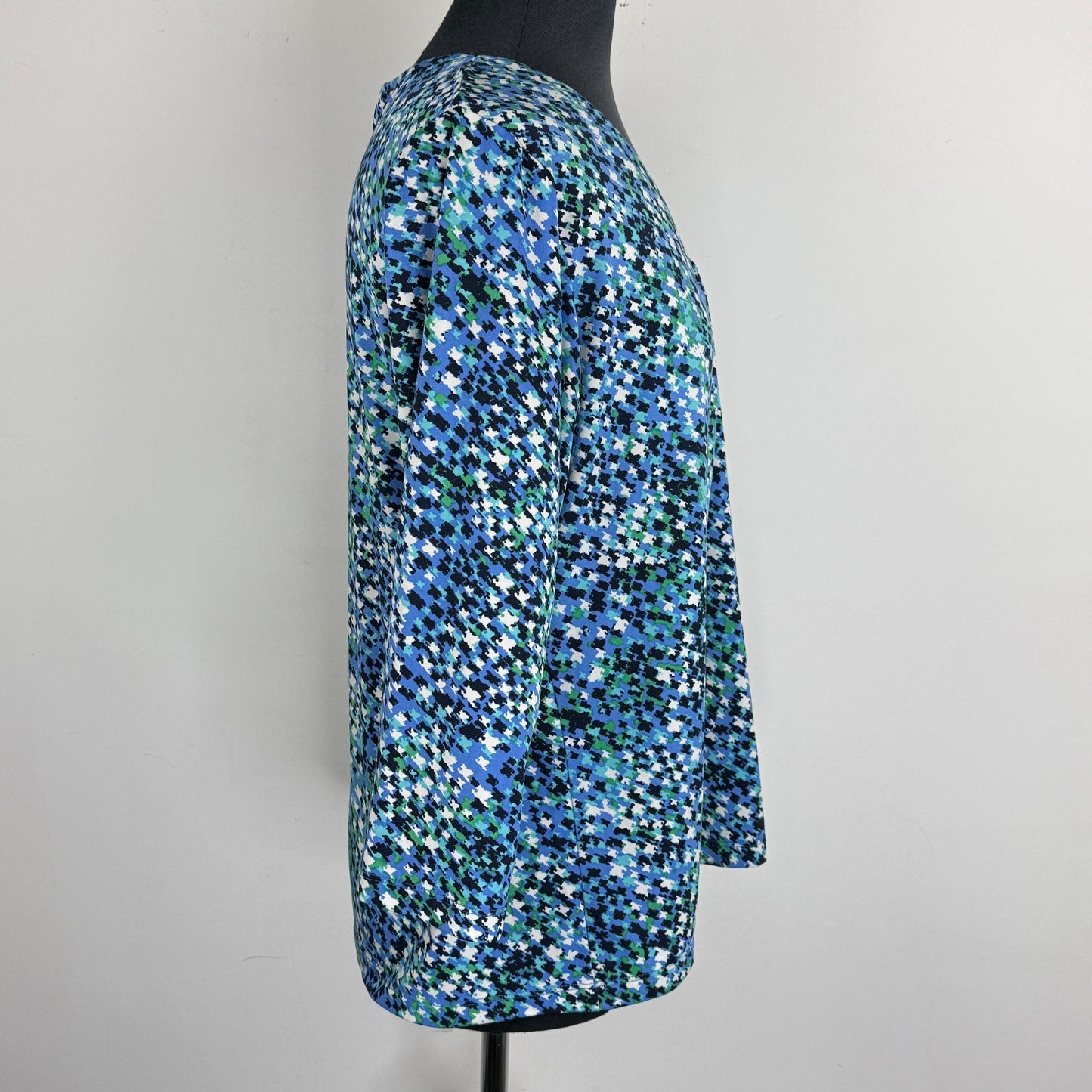 Alia Pleated V-Neck Top