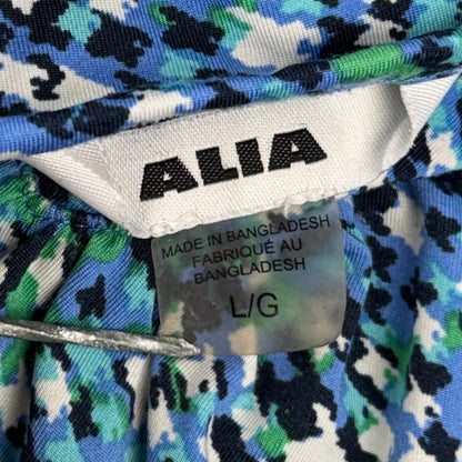 Alia Pleated V-Neck Top