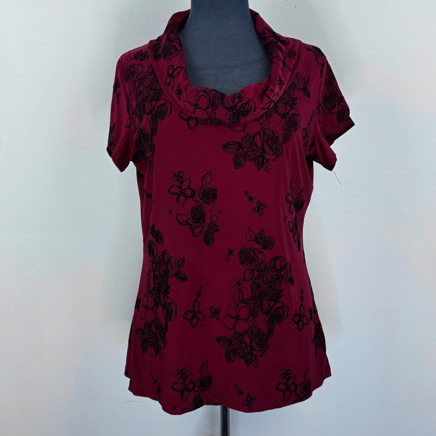 Ricki’s Cowl Flocked Top
