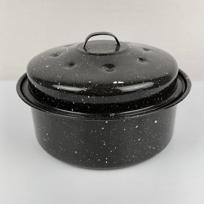 Speckled Enamel Round Roaster