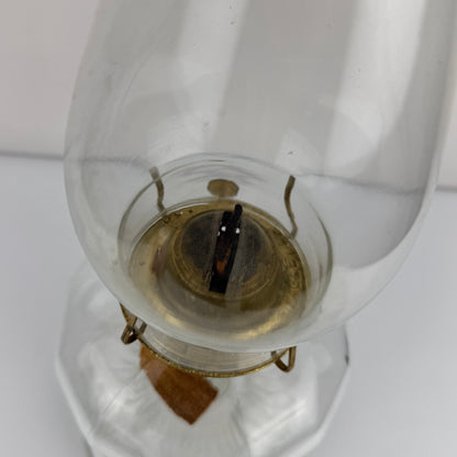 Vintage Ribbed Hurricane Lamp