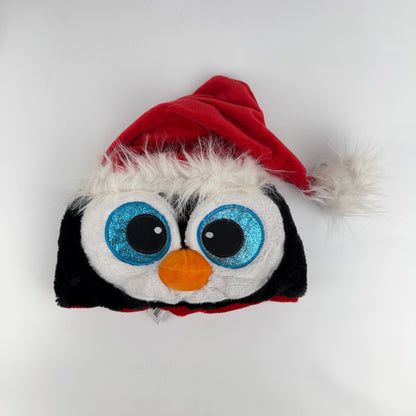 Penguin Santa Plush Hat