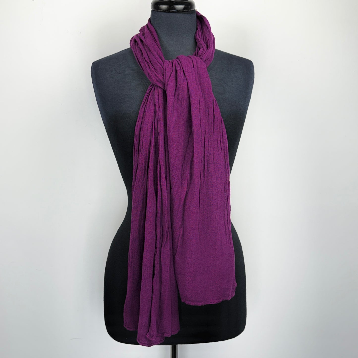 Crinkle Knit Scarf