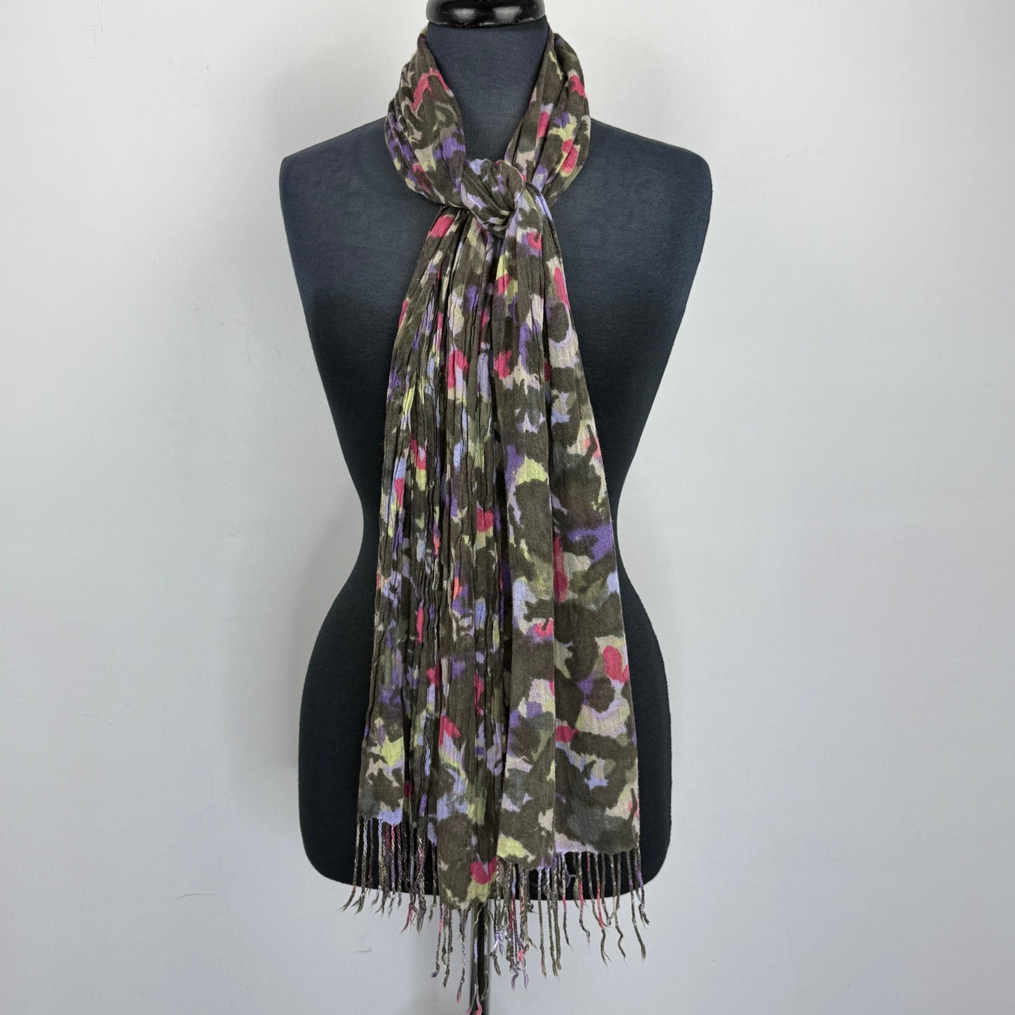 Abstract Fringe Scarf
