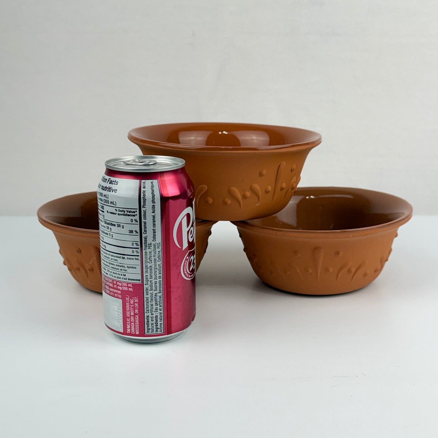 Embossed Terra Cotta Bowls