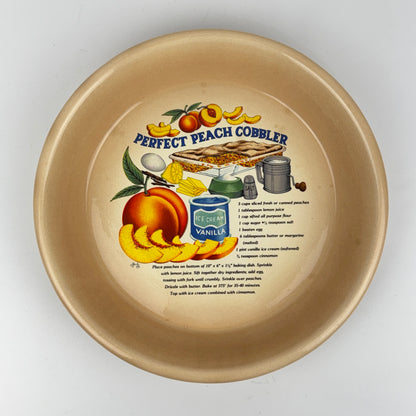 Peach Cobbler Pie Plate
