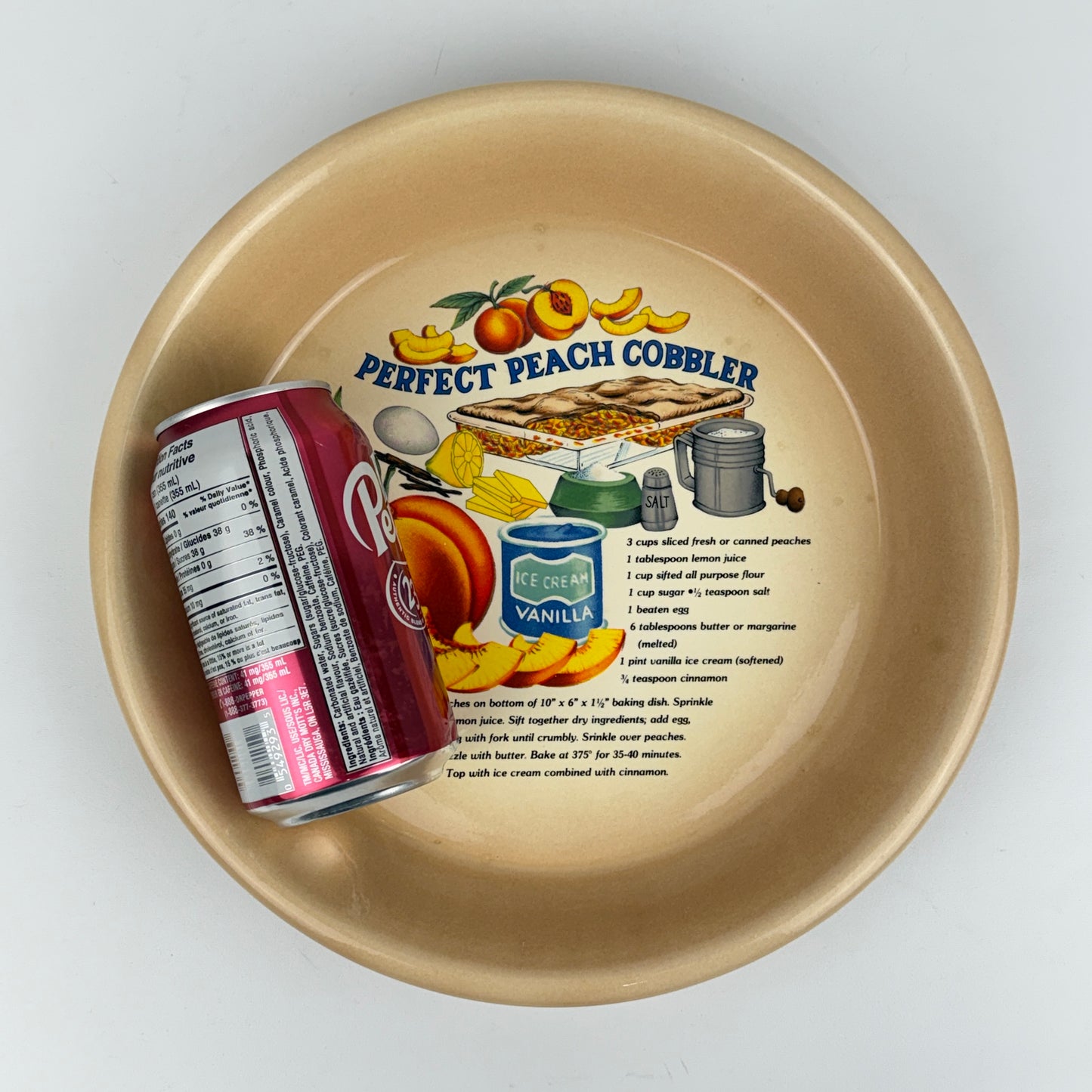 Peach Cobbler Pie Plate