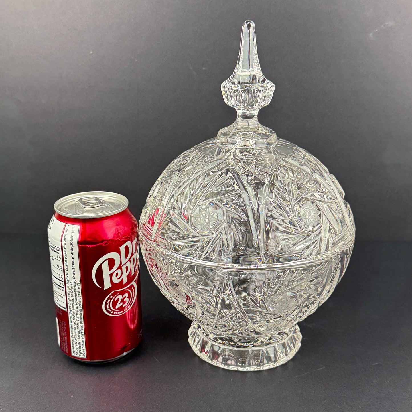 Cut Crystal Apothecary Jar