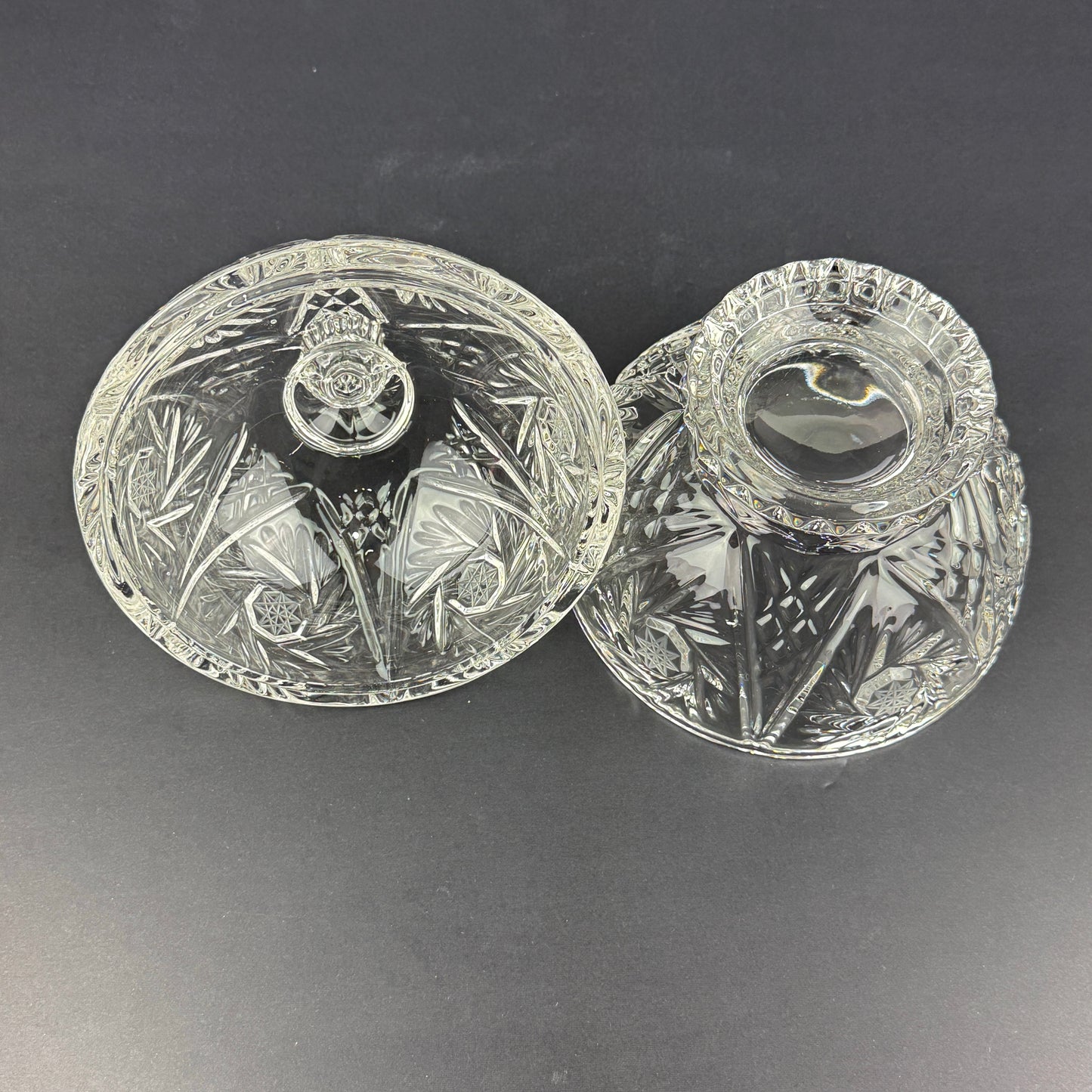Cut Crystal Apothecary Jar