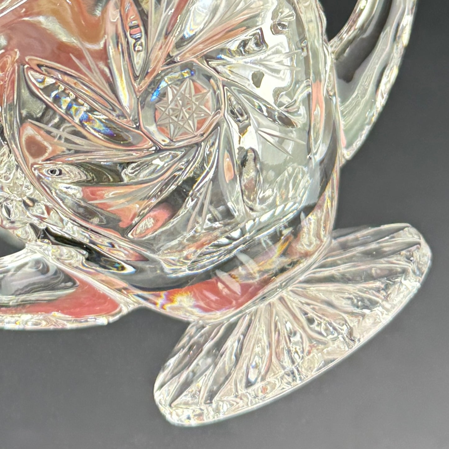 Crystal Lidded Creamer Set