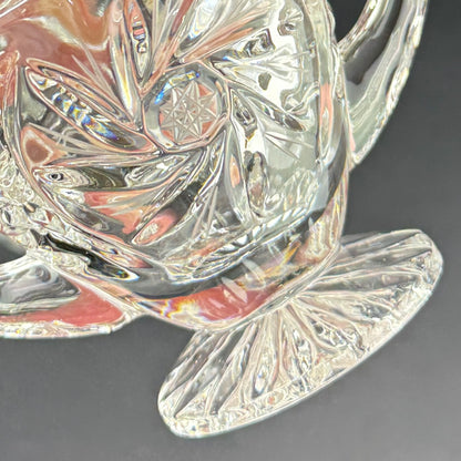Crystal Lidded Creamer Set