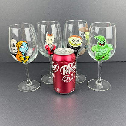 Hand Painted Halloween Goblets