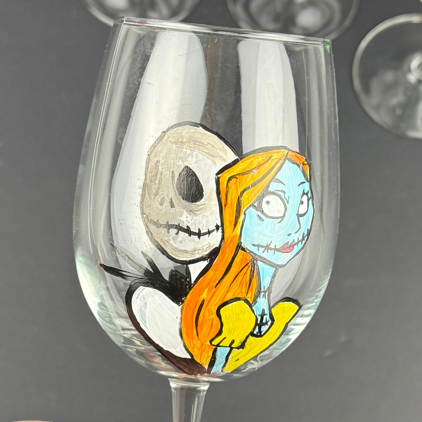 Hand Painted Halloween Goblets