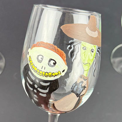 Hand Painted Halloween Goblets