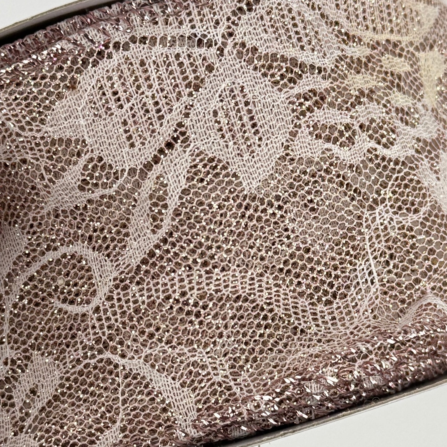 Wired Lace Glitter Ribbon