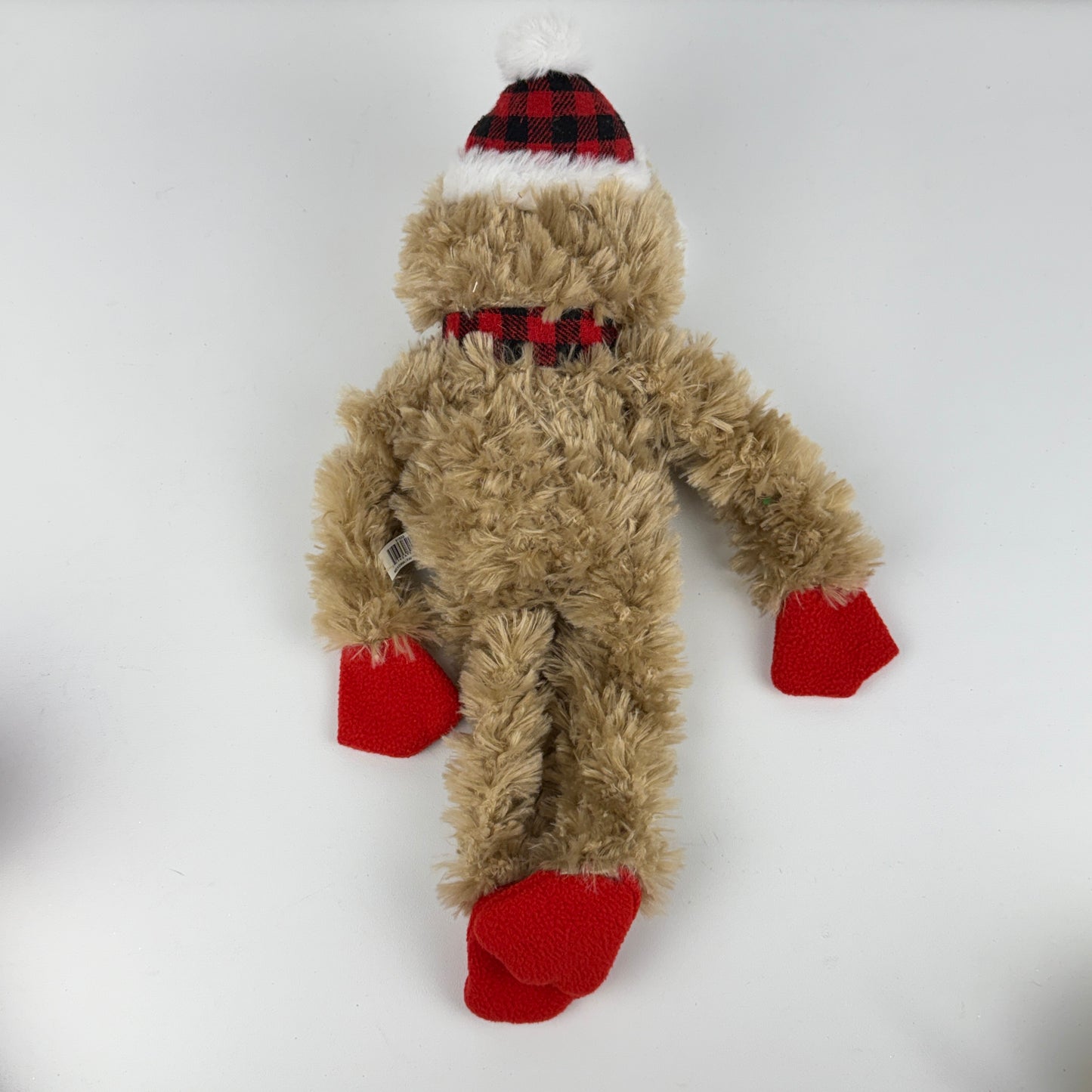 Holiday Sloth Plaid Plush