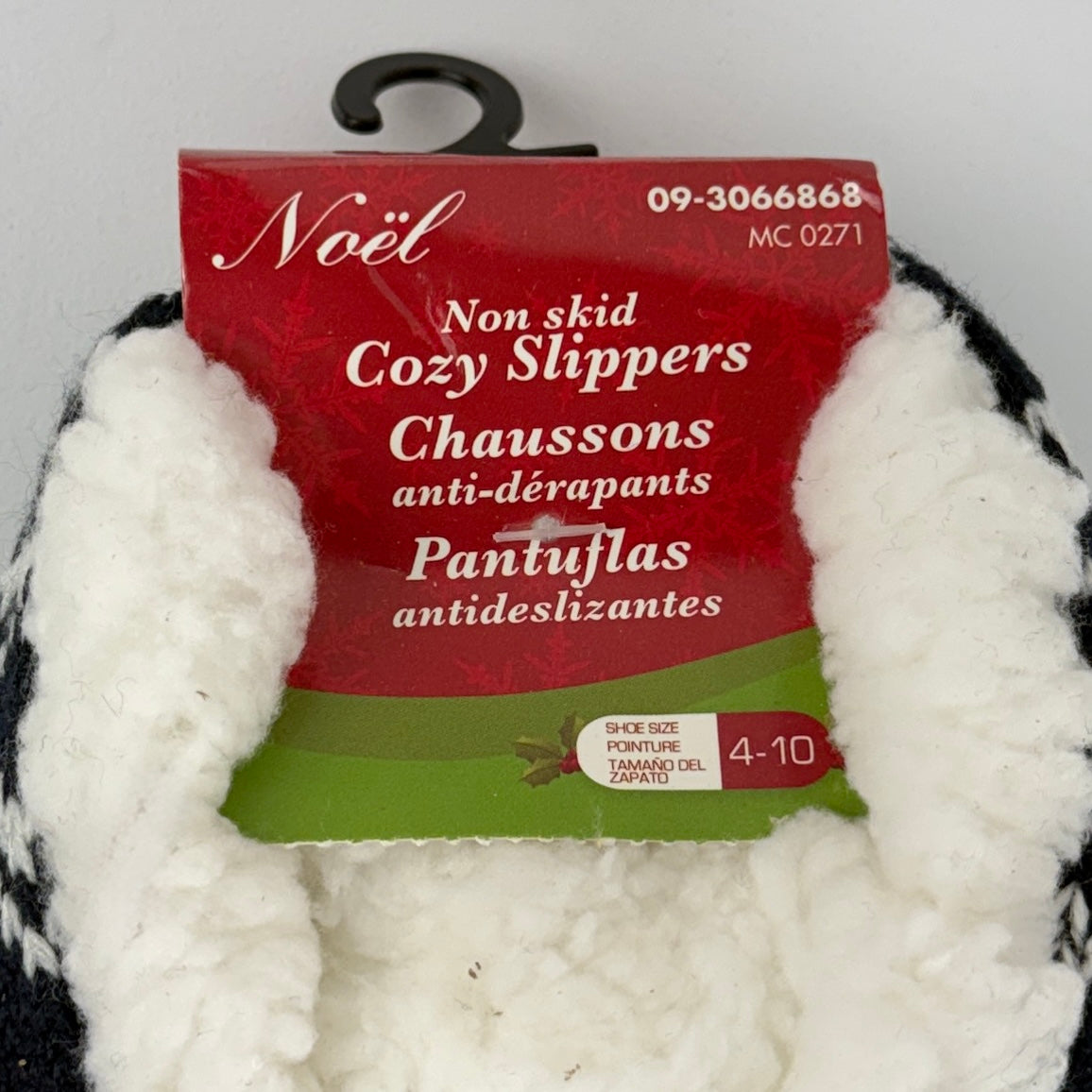 Noel Cozy Santa Slippers