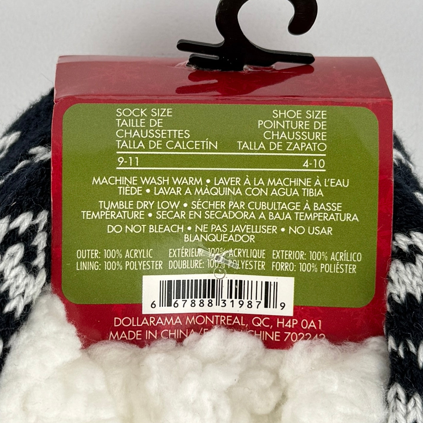 Noel Cozy Santa Slippers