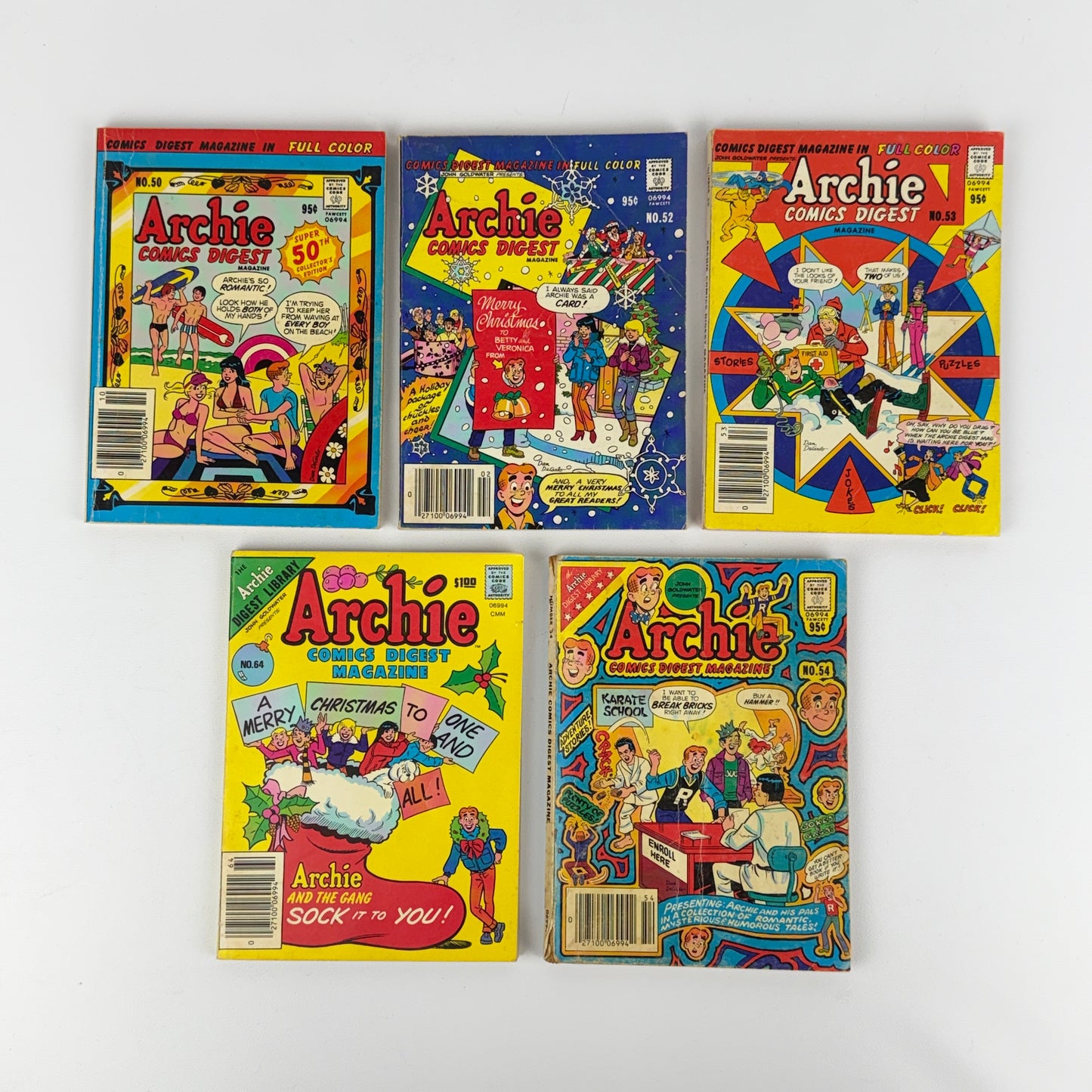 Archie Comics #50 52 53 54 64 Lot