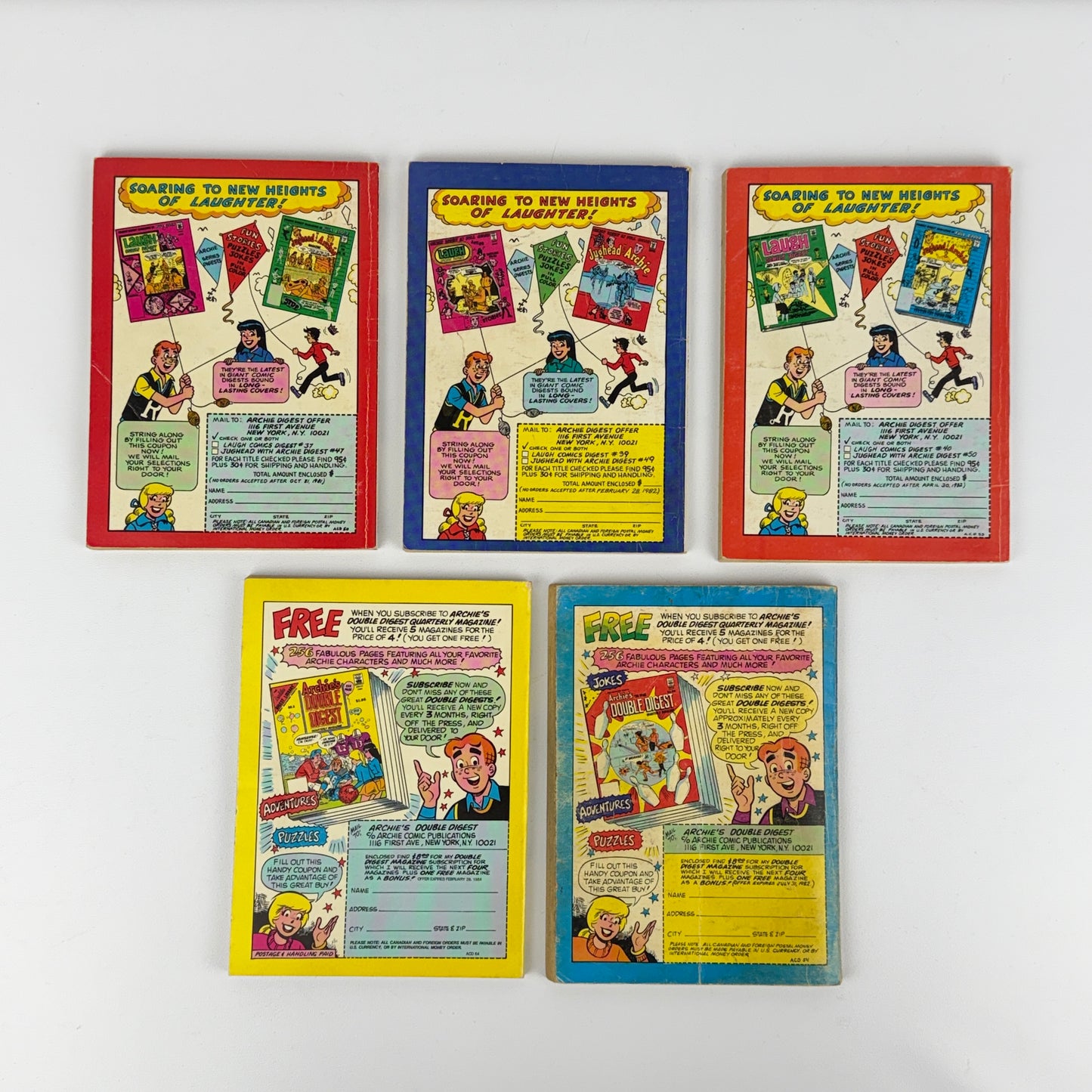 Archie Comics #50 52 53 54 64 Lot