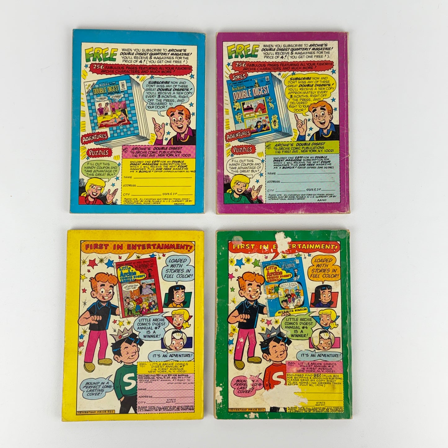 Archie Comics #34 #37 #40 #41 Lot