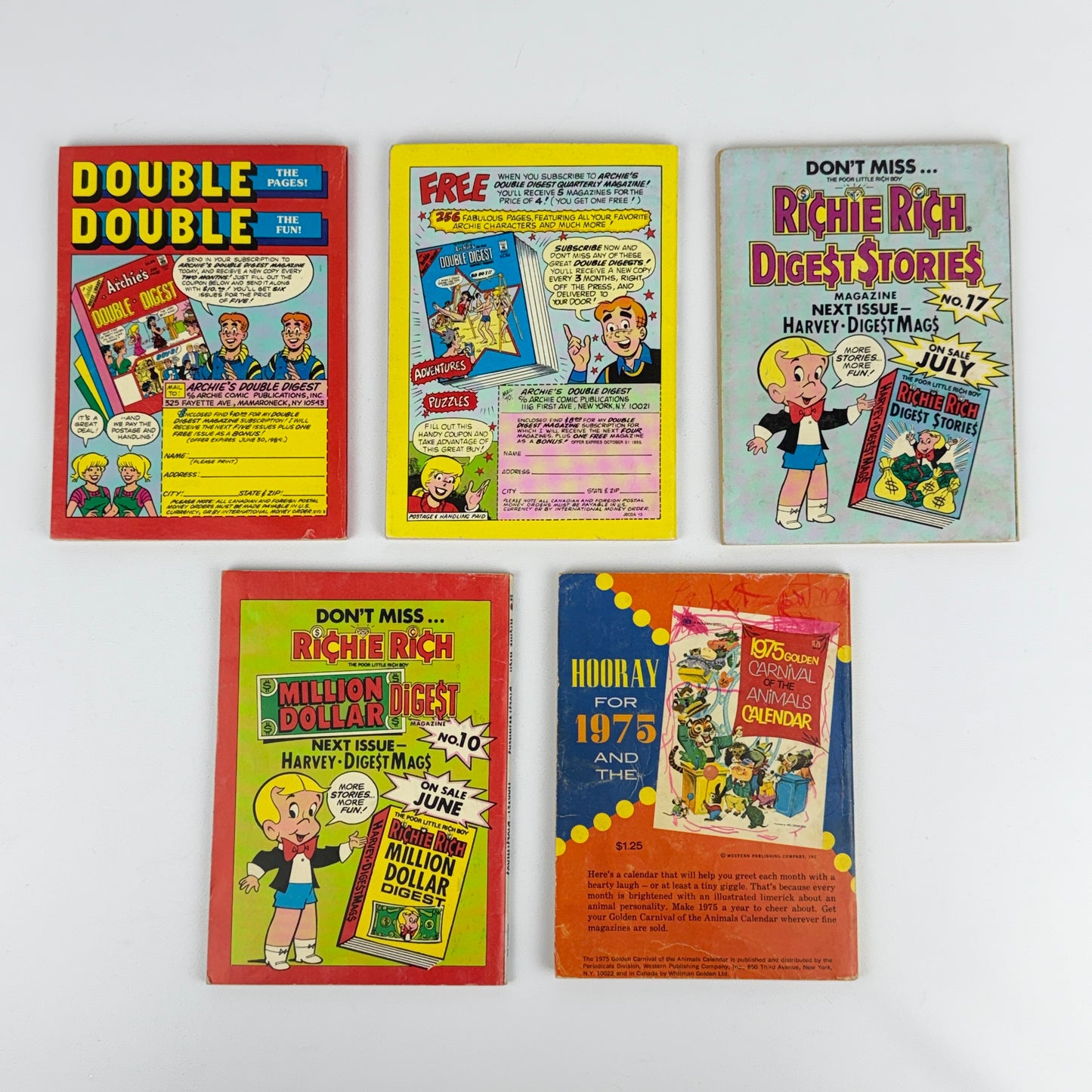 Digest Comics #8 10 13 16 51 Lot