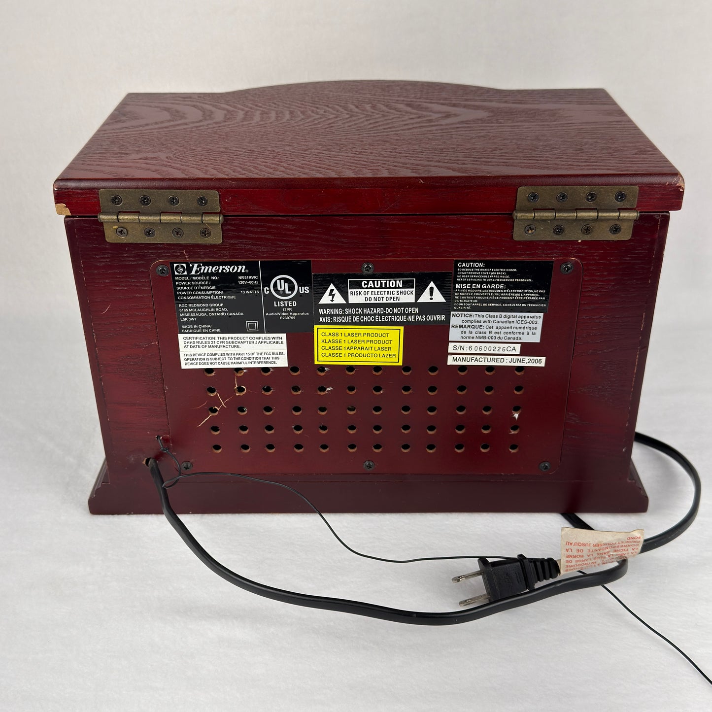 Emerson Retro Wood Radio