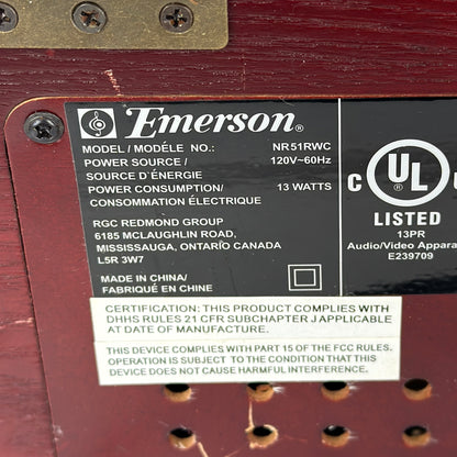 Emerson Retro Wood Radio