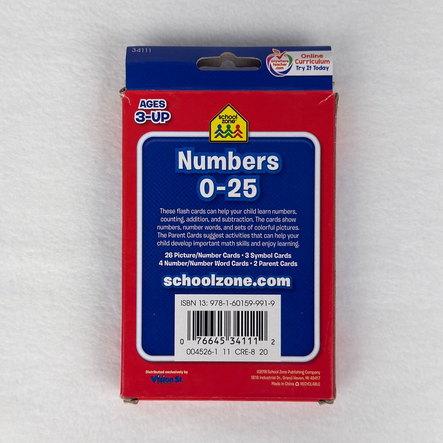 School Zone Numbers Cards