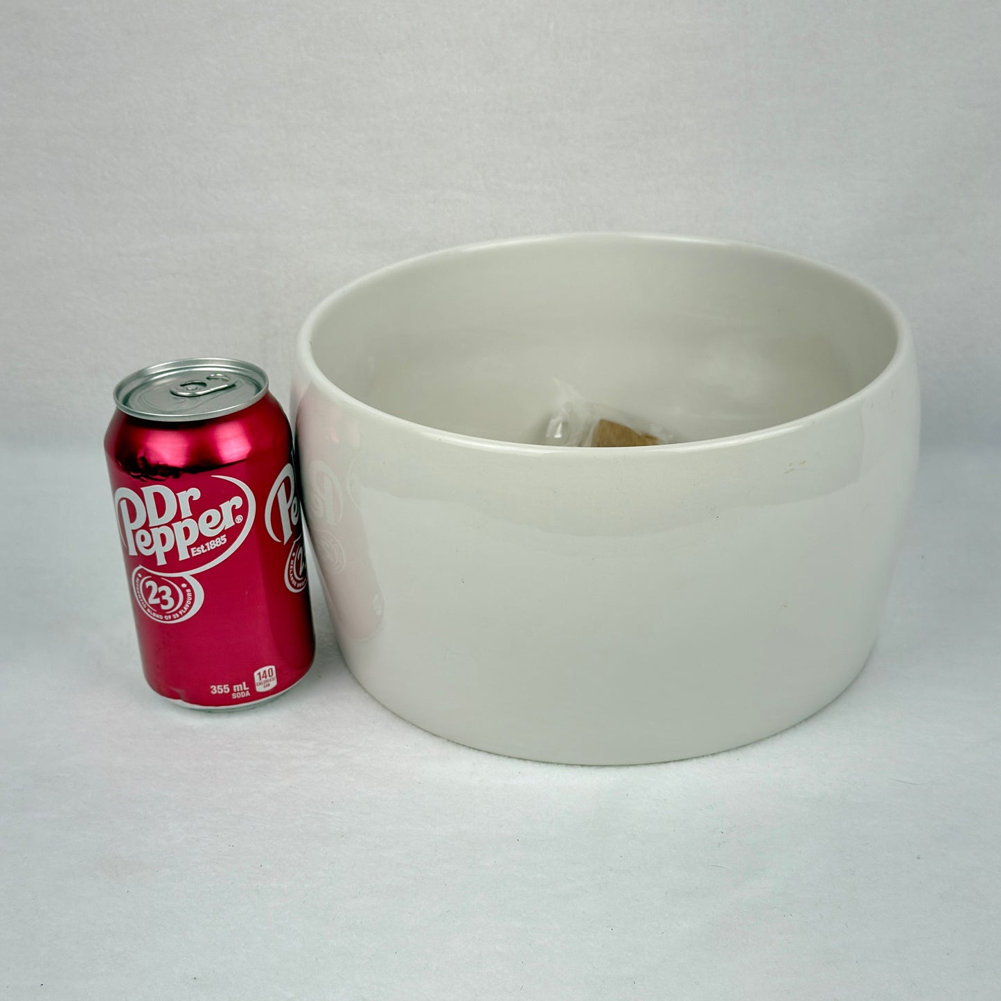 Round White Salad Bowl