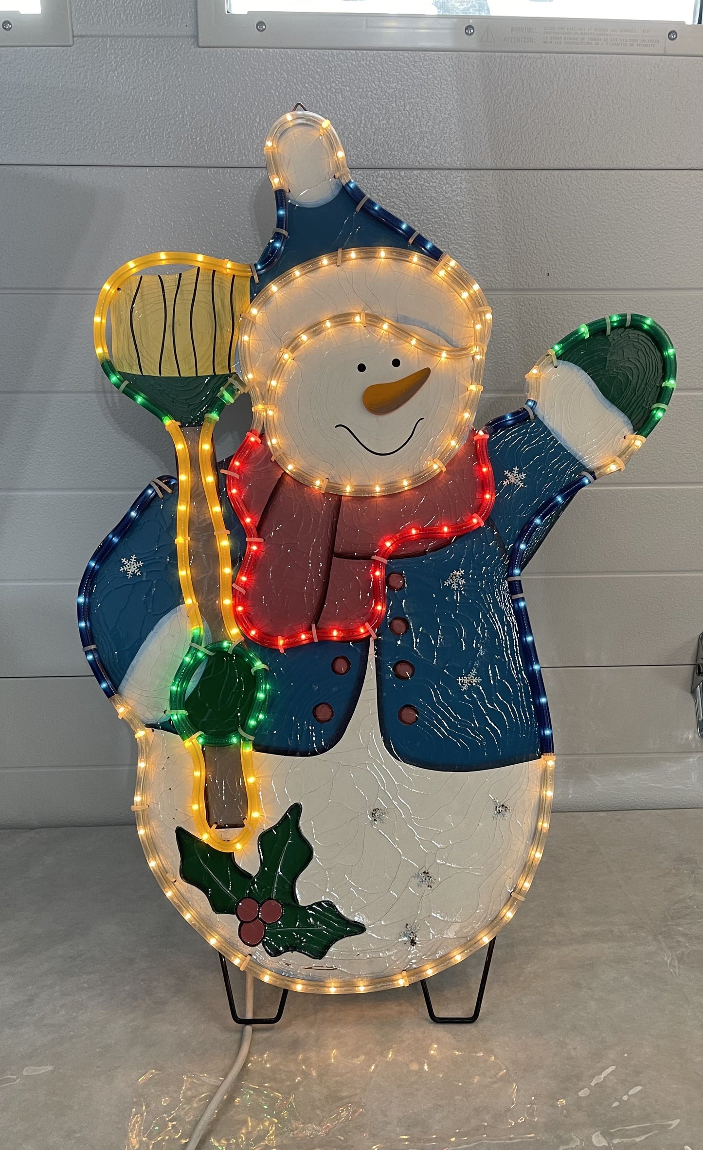 Snowman rope lighted