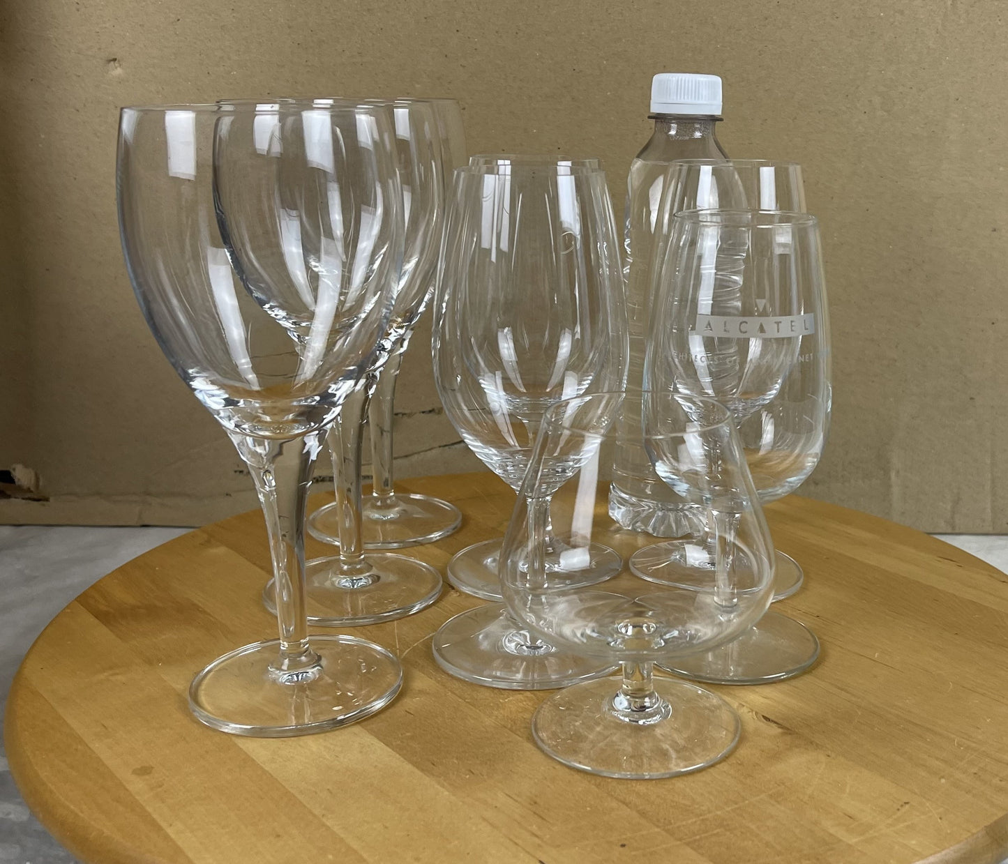 Box of bar glasses