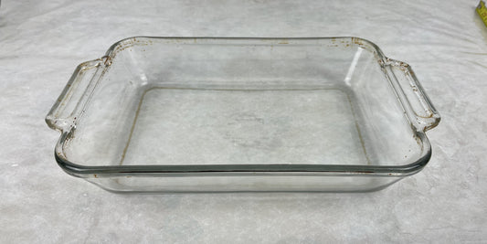 Baking dish with stains