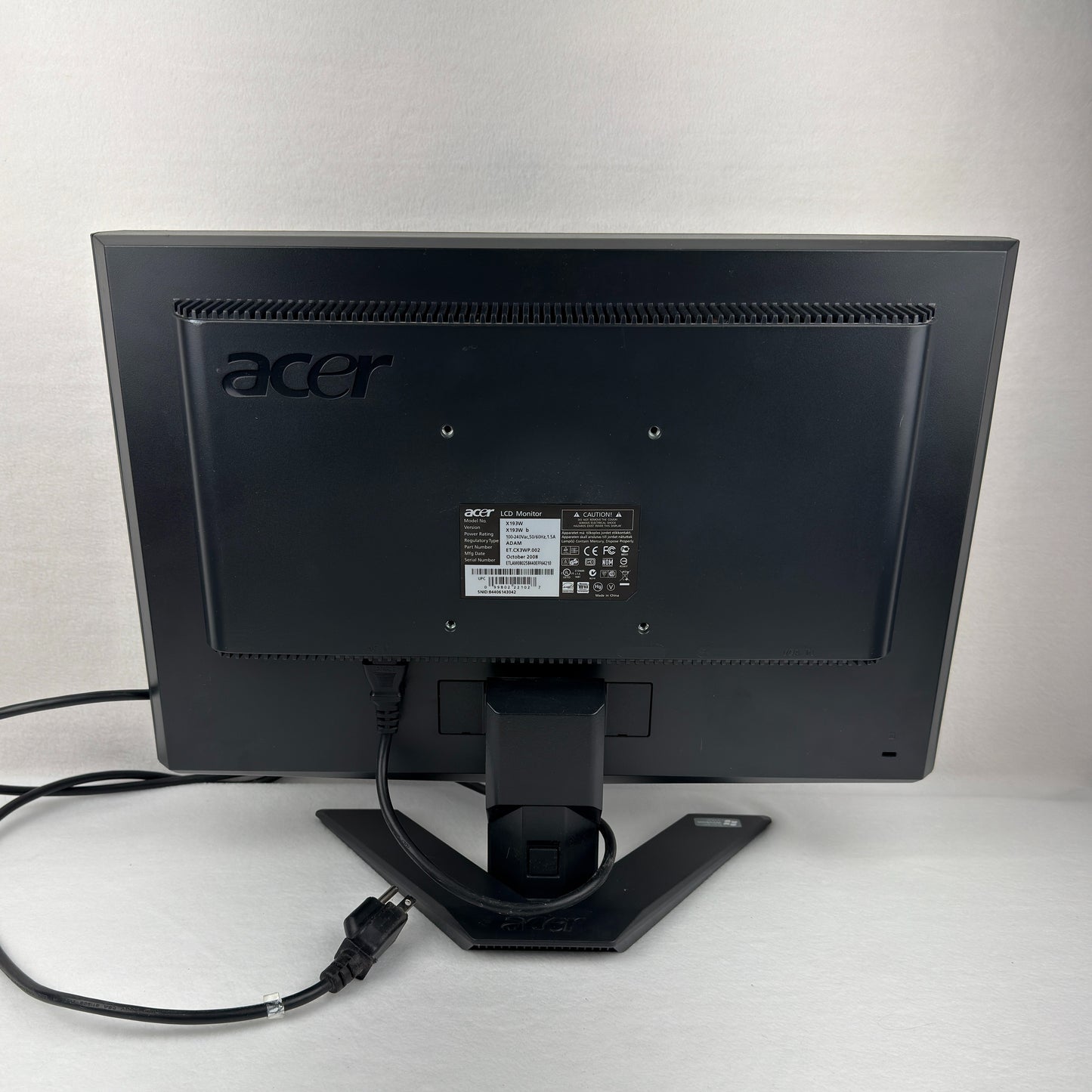 Acer Widescreen LCD Monitor