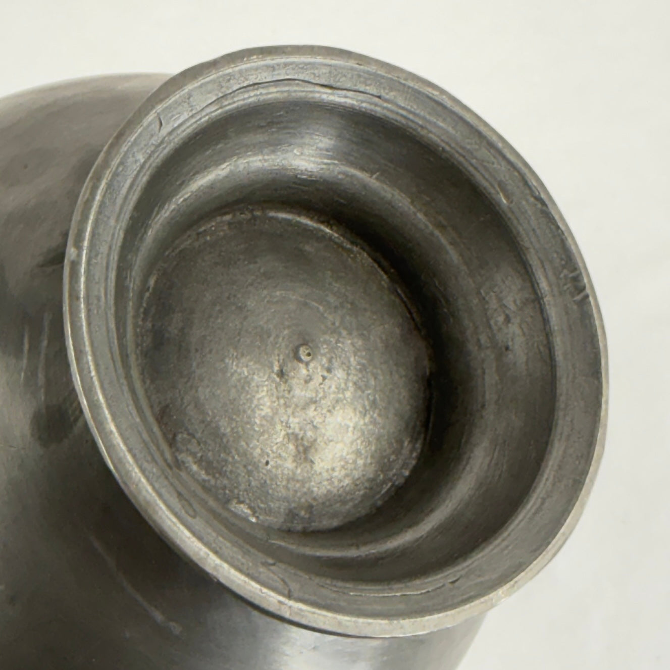 Heavy Pewter Lidded Jug