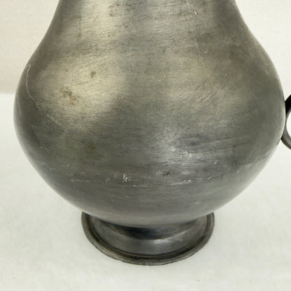 Heavy Pewter Lidded Jug